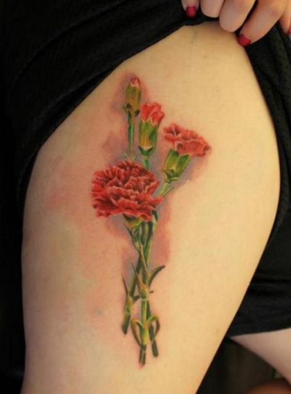 40+ Carnation Tattoo Designs with Meaning