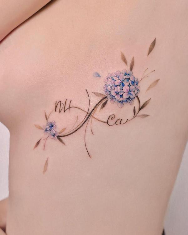 50 Hydrangea Tattoo Designs with Meanings