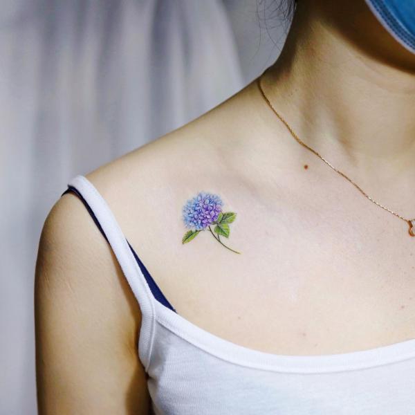 50 Hydrangea Tattoo Designs with Meanings
