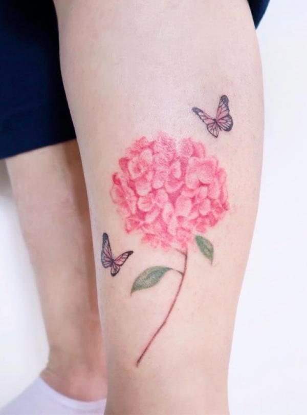 50 Hydrangea Tattoo Designs with Meanings