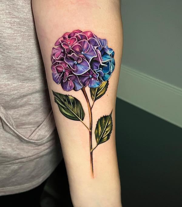 50 Hydrangea Tattoo Designs with Meanings