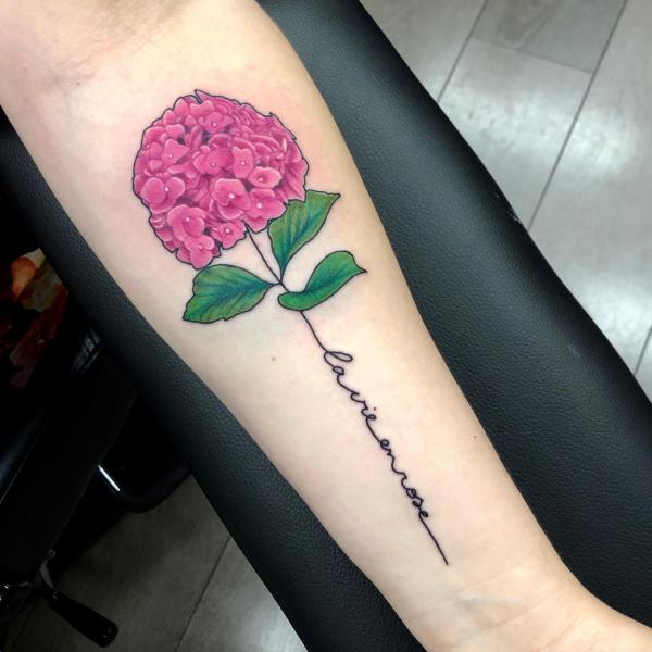 50 Hydrangea Tattoo Designs with Meanings