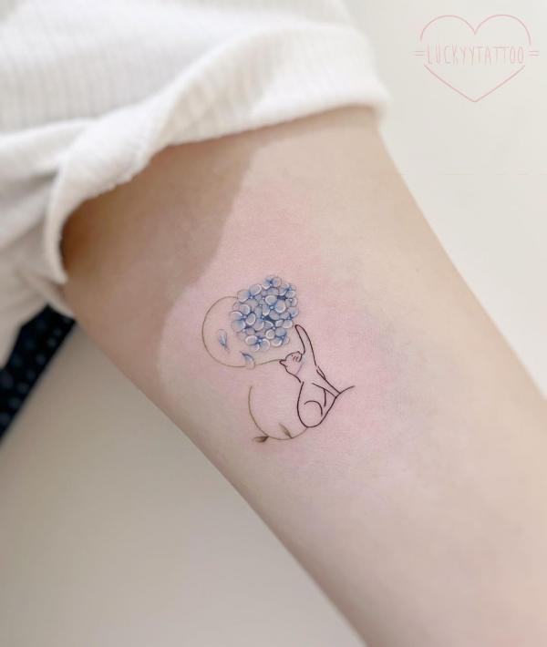 50 Hydrangea Tattoo Designs with Meanings
