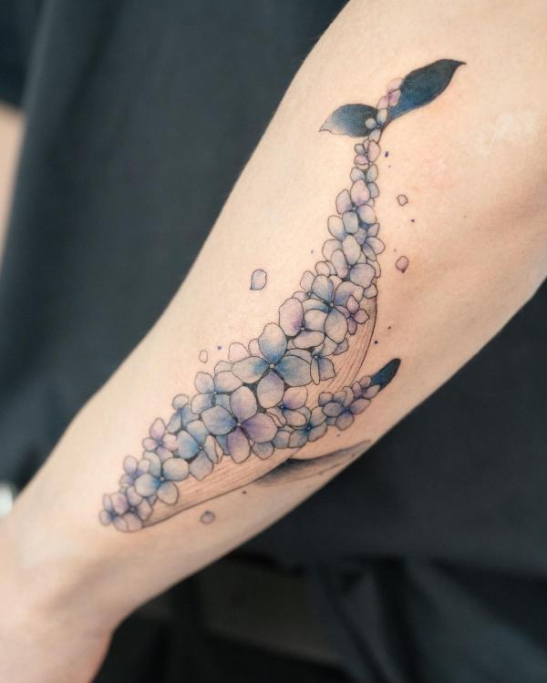 50 Hydrangea Tattoo Designs with Meanings