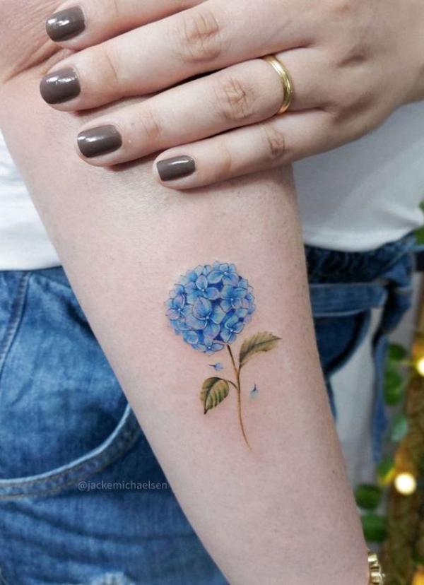 50 Hydrangea Tattoo Designs with Meanings