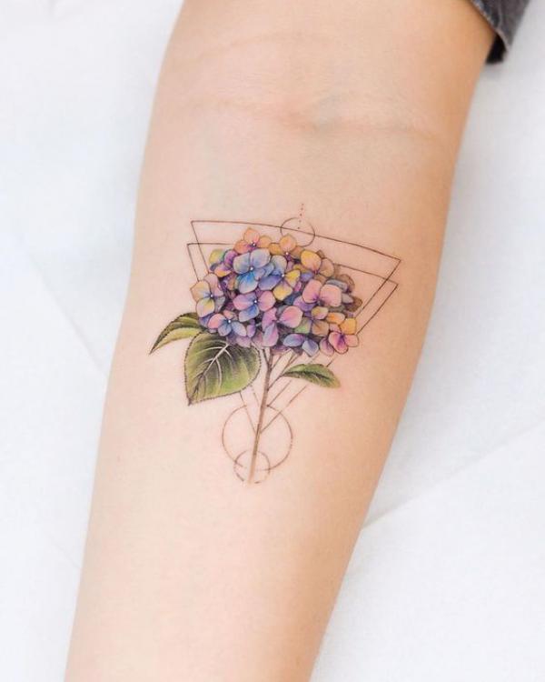 50 Hydrangea Tattoo Designs with Meanings