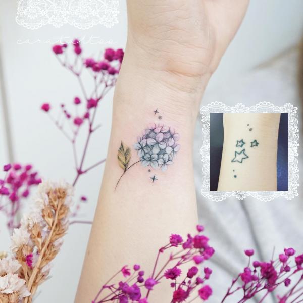 50 Hydrangea Tattoo Designs with Meanings