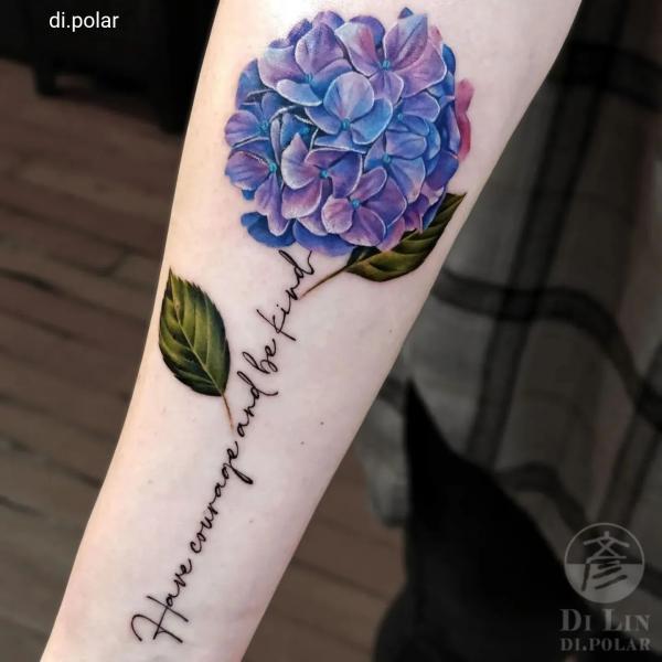 50 Hydrangea Tattoo Designs with Meanings