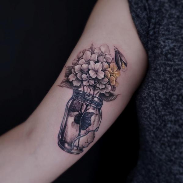 50 Hydrangea Tattoo Designs with Meanings