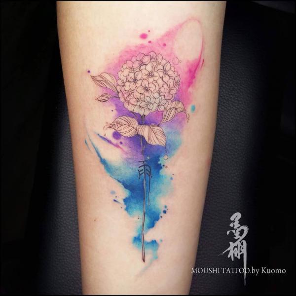 50 Hydrangea Tattoo Designs with Meanings