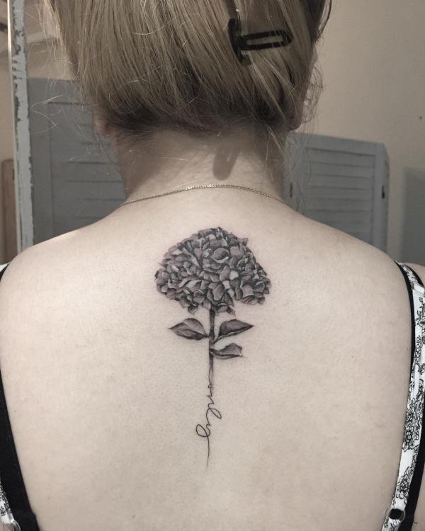 50 Hydrangea Tattoo Designs with Meanings
