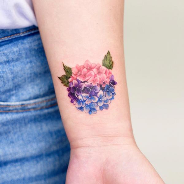 50 Hydrangea Tattoo Designs with Meanings