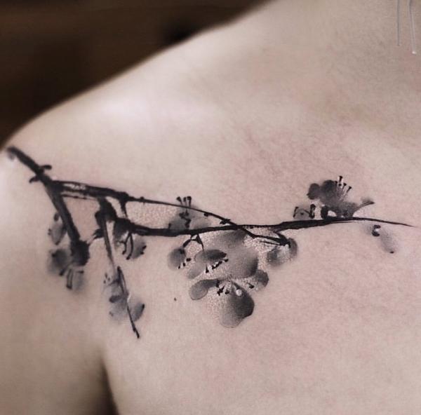 100 Cherry Blossom Tattoo Designs with Meaning