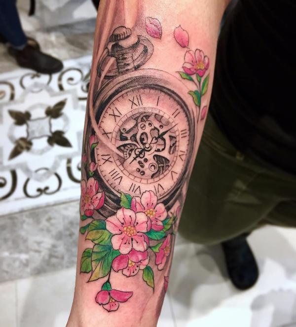 100 Cherry Blossom Tattoo Designs with Meaning