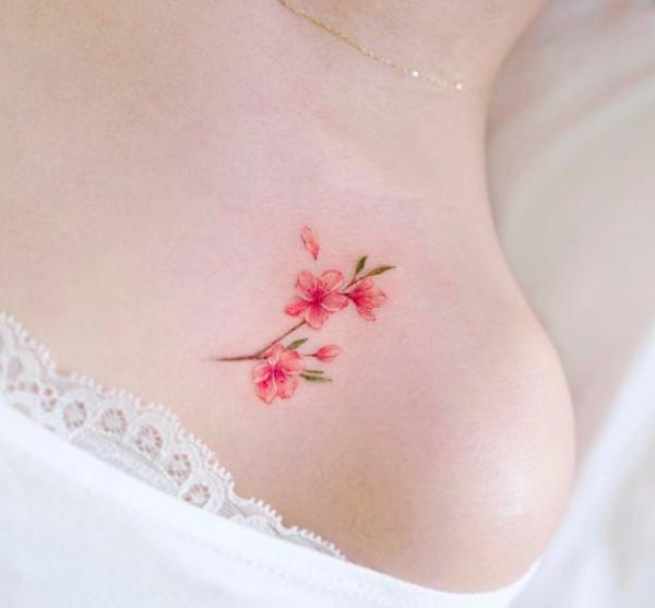 100 Cherry Blossom Tattoo Designs with Meaning