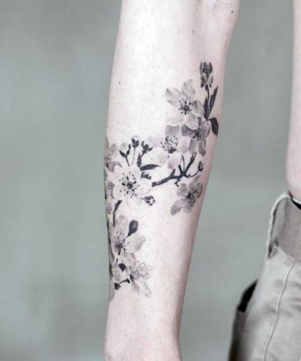 100 Cherry Blossom Tattoo Designs with Meaning