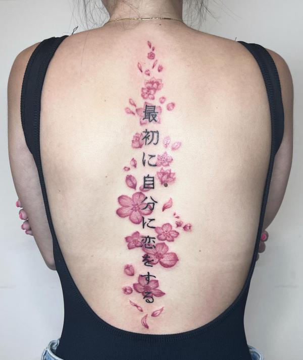 100 Cherry Blossom Tattoo Designs with Meaning