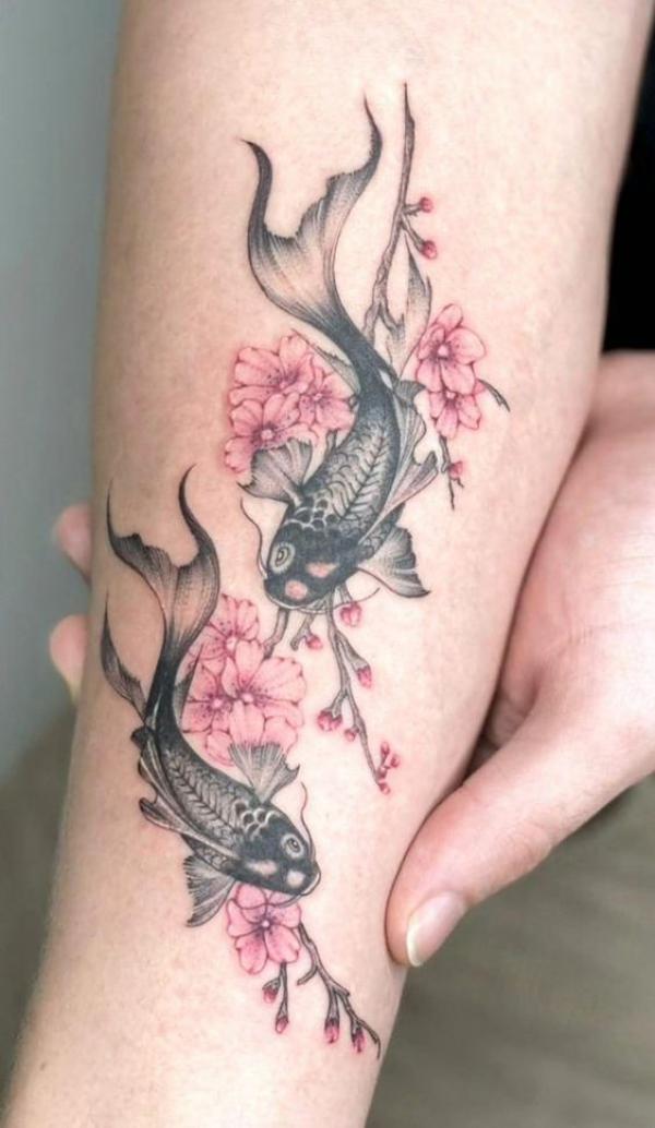100 Cherry Blossom Tattoo Designs with Meaning