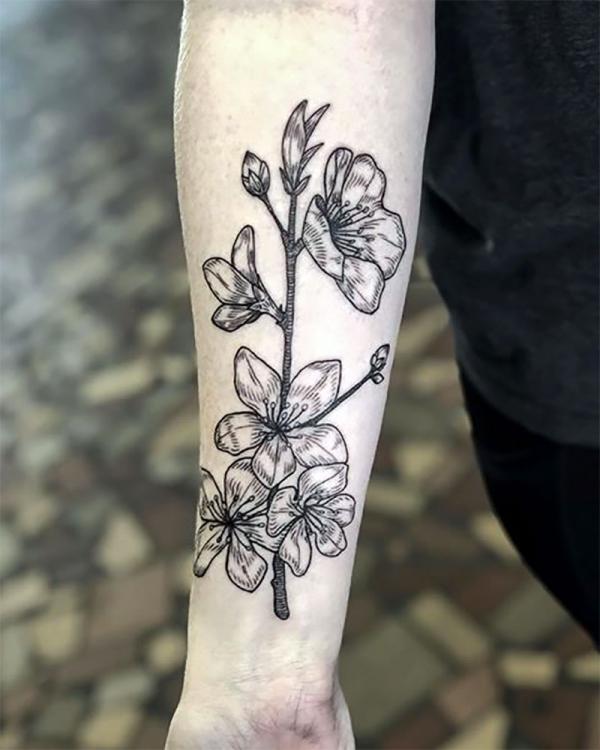 100 Cherry Blossom Tattoo Designs with Meaning