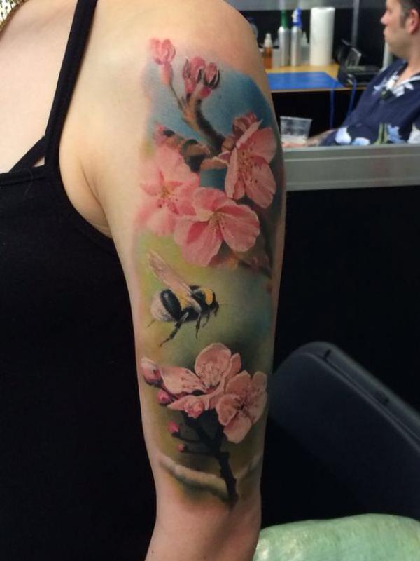 100 Cherry Blossom Tattoo Designs with Meaning