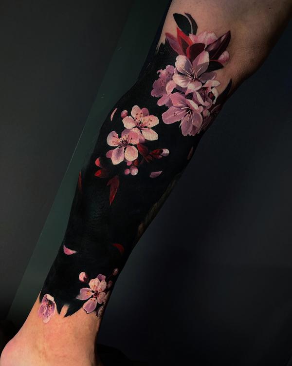 100 Cherry Blossom Tattoo Designs with Meaning