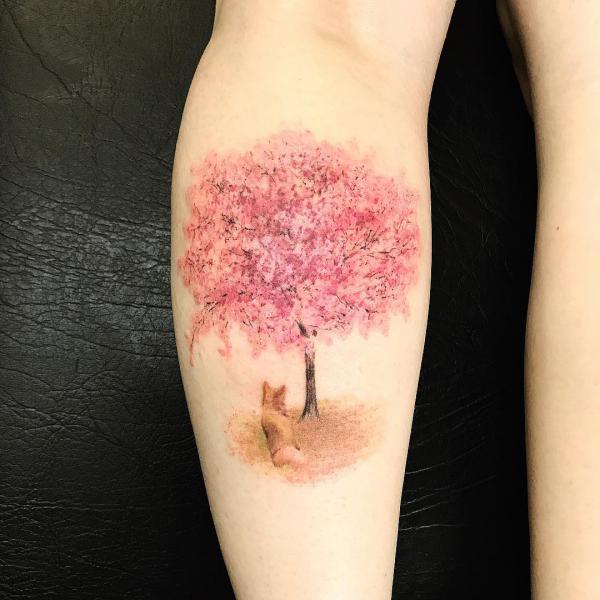100 Cherry Blossom Tattoo Designs with Meaning