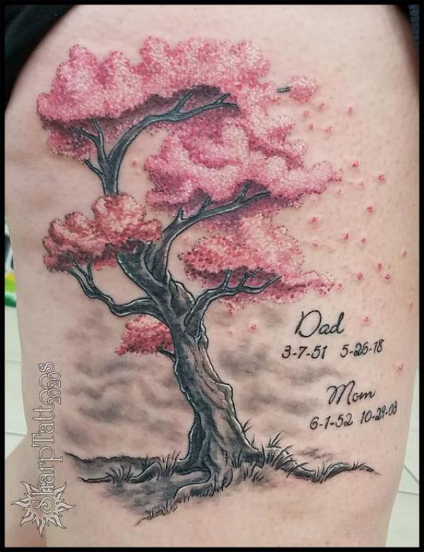100 Cherry Blossom Tattoo Designs with Meaning