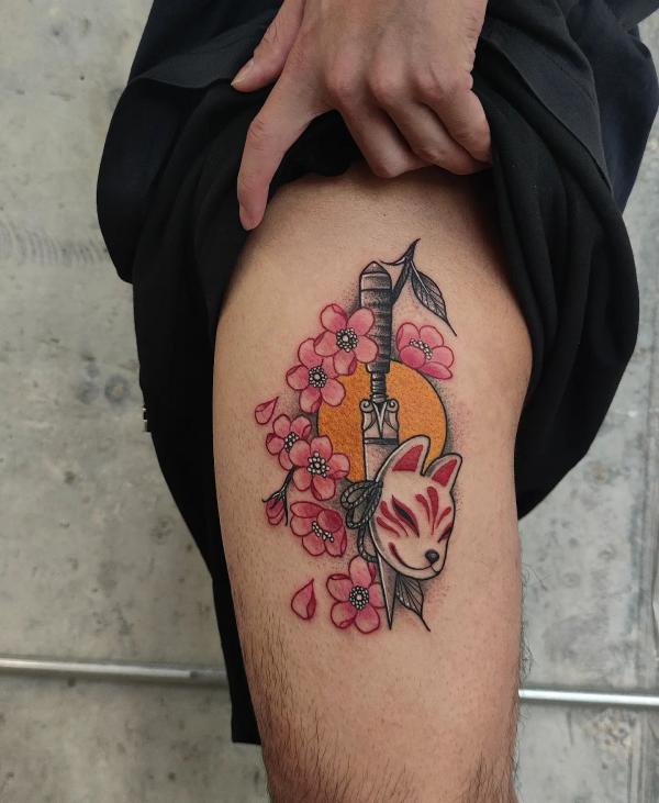 100 Cherry Blossom Tattoo Designs with Meaning