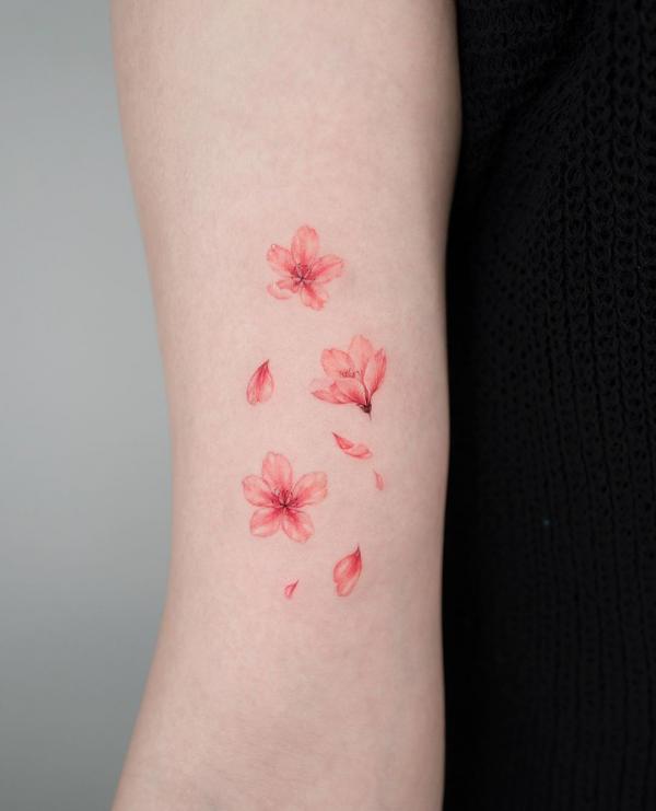 100 Cherry Blossom Tattoo Designs with Meaning