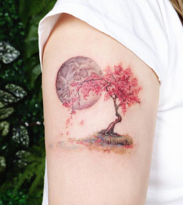 100 Cherry Blossom Tattoo Designs with Meaning