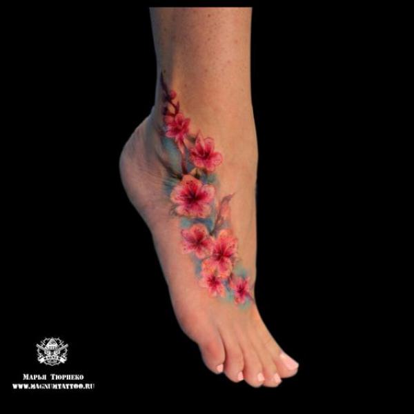 100 Cherry Blossom Tattoo Designs with Meaning