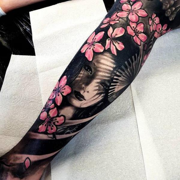 100 Cherry Blossom Tattoo Designs with Meaning