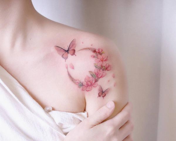 100 Cherry Blossom Tattoo Designs with Meaning