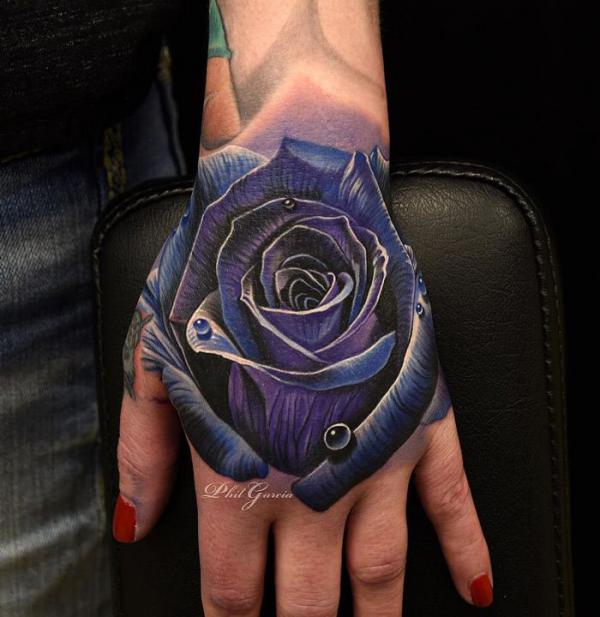 50 Purple Rose Tattoo Designs with Meanings