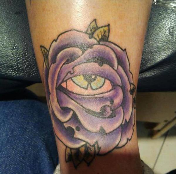 50 Purple Rose Tattoo Designs with Meanings