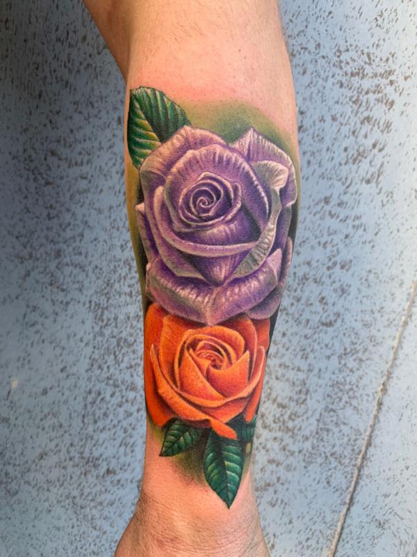 50 Purple Rose Tattoo Designs with Meanings