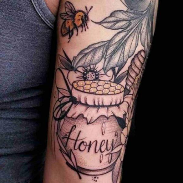 50 Honeycomb tattoo Designs with Meaning