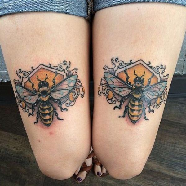 50 Honeycomb tattoo Designs with Meaning