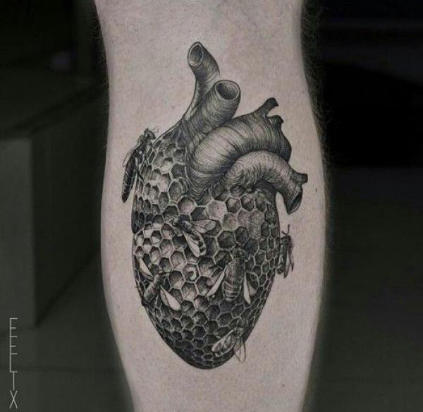 50 Honeycomb tattoo Designs with Meaning