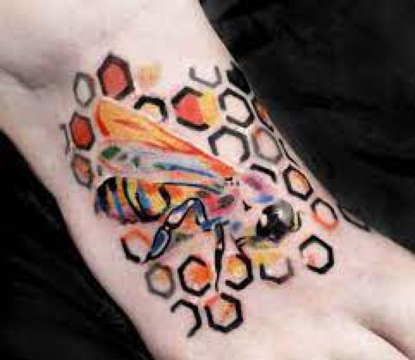 50 Honeycomb tattoo Designs with Meaning