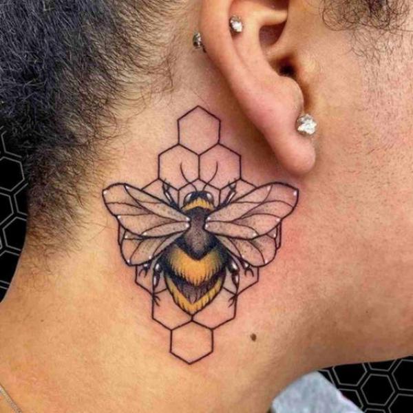 50 Honeycomb tattoo Designs with Meaning