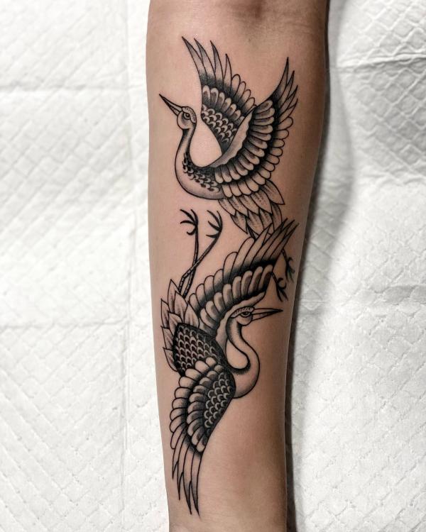 50 Black and White American Traditional Tattoo Designs