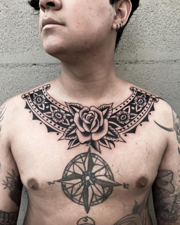 50 Black and White American Traditional Tattoo Designs