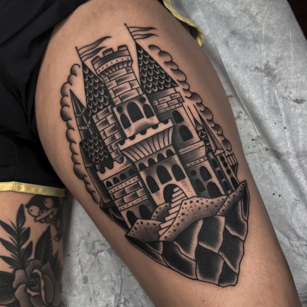 50 Black and White American Traditional Tattoo Designs