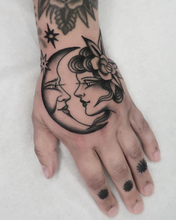 50 Black and White American Traditional Tattoo Designs