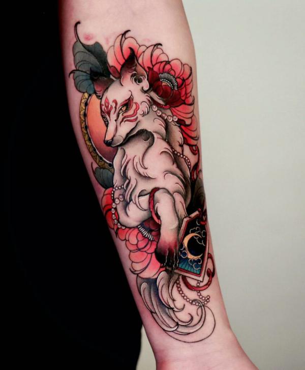20 Kitsune Tattoo Designs with Meaning