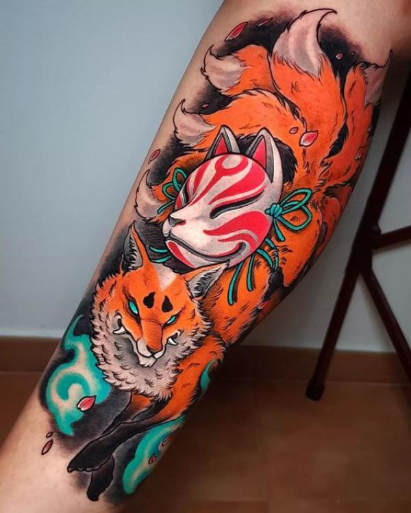 20 Kitsune Tattoo Designs with Meaning