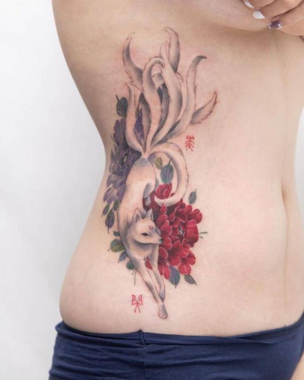 20 Kitsune Tattoo Designs with Meaning