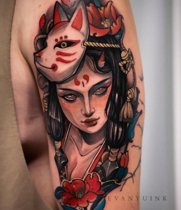 20 Kitsune Tattoo Designs with Meaning