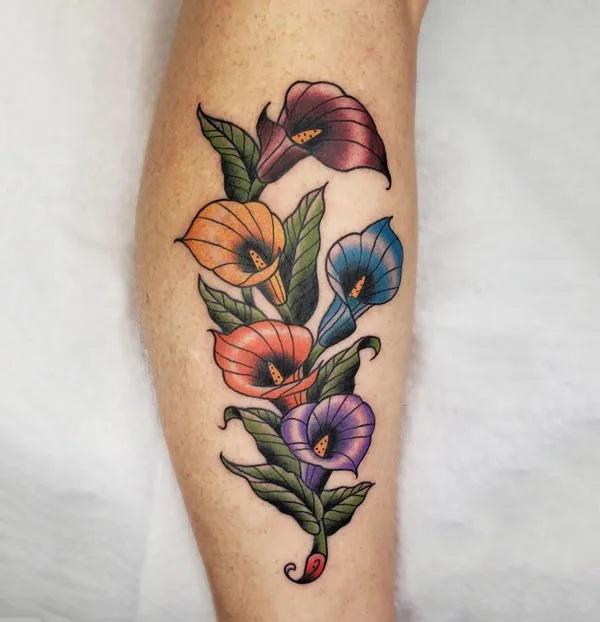 40 Calla Lily Tattoo Designs with Meaning